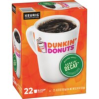 Dunkin' Donuts Coffee, Decaf, K-Cup Pods, 22 Each, 8.14 Ounce