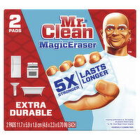 Mr. Clean Magic Eraser Mr. Clean Magic Eraser Sponge, All Purpose Cleaner, Extra Durable, 2ct, 2 Each