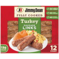 Jimmy Dean Fully Cooked Breakfast Turkey Sausage Links, 12 Each