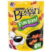 Beggin' Dog Treats, Original with Bacon, Fun Size, 6 Ounce