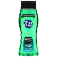 Zest Hair & Body Wash, Signature Scent, 2 in 1, 18 Fluid ounce