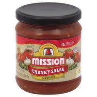 Mission Salsa, Chunky, Medium, 16 Ounce