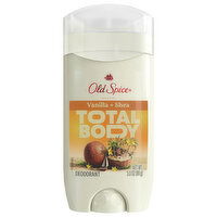 Old Spice Deodorant, Sensitive, Total Body, Vanilla + Shea, 3 Ounce