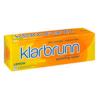 Klarbrunn Sparkling Water, Lemon, 12 Pack, 12 Each