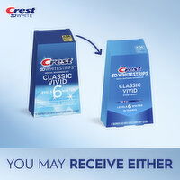 Crest 3DWHITESTRIPS 3DWhitestrips Classic Vivid At-home Teeth Whitening Kit, 10 Treatments, 10 Each