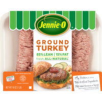 JENNIE-O TURKEY STORE Jennie-O® 85% Lean/15% Fat All-Natural Ground Turkey 16 oz. Tray, 1.092 Pound