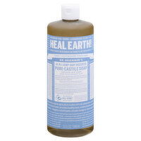 Dr. Bronner's Pure-Castile Soap, 18-in-1, Hemp, Baby, Unscented, 32 Ounce