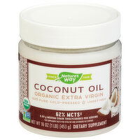 Nature's Way Coconut Oil, Organic, Extra Virgin, 16 Ounce