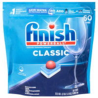 Finish Powerball Dishwasher Detergent, Classic, Automatic, Tabs, 60 Each