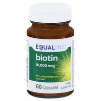 Equaline Biotin, 10,000 mcg, Capsules, 60 Each