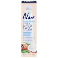 Nair Hair Remover, Sensitive Formula, Prep & Smooth, Face, 1.76 Ounce