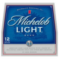 Michelob Light Beer. Premium, Light Lager, 12 Each