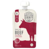 Serenity Kids Beef, with Kale & Sweet Potato, Grass Fed, 6+ Months, 3.5 Ounce