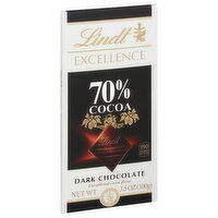 Lindt Excellence Dark Chocolate, 70% Cocoa, 3.5 Ounce