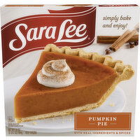 Sara Lee Pie, with Pumpkin & Spices, Pumpkin, 34 Ounce
