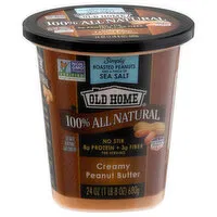 Old Home Peanut Butter, Creamy, 100% All Natural, 24 Ounce