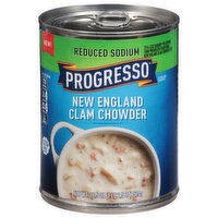 Progresso Soup, Reduced Sodium, New England Clam Chowder, 18.5 Ounce