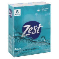 Zest Pure Cleansing Bars, Aqua, 8 Each