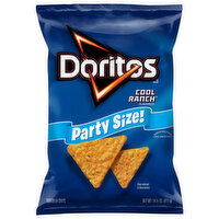 Doritos Cool Ranch Flavored Tortilla Chips Party Size!, 14.5 Ounce