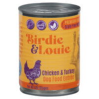 Birdie & Louie Dog Food, Chicken & Turkey, Entree, 13 Ounce