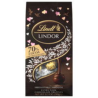 Lindt Lindor Extra Dark Chocolate Truffles, 70% Cocoa, 8.5 Ounce