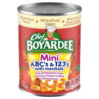 Chef Boyardee ABC's & 123's Mini Pasta and Meatballs, 15 Ounce