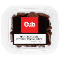 Cub Milk Chocolate Covered Banana Chips, 10 Ounce