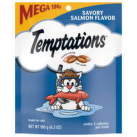 Temptations Cat Food, Savory Salmon Flavor, Mega, 6.3 Ounce