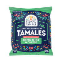 Tucson Tamale Green Chile & Cheese, Tamales, 10 Ounce