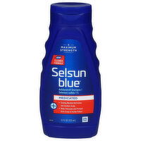 Selsun Blue Antidandruff Shampoo, Maximum Strength, Medicated, 11 Fluid ounce