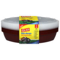 Glad Take-Aways Food Storage Containers, 7 Each