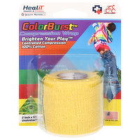 Healit ColorBurst Compression Wrap, Unstreteched, 1 Each