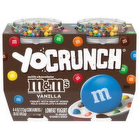 YoCrunch M&M's Yogurt, Lowfat, Vanilla, 4 Each