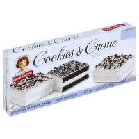 Little Debbie Cakes, Cookies & Creme, Twin Wrapped, 10 Each
