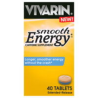 Vivarin Smooth Energy Caffeine Supplement, 40 Each