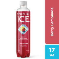 Sparkling Ice Sparkling Water, Zero Sugar, Berry Lemonade, 17 Fluid ounce