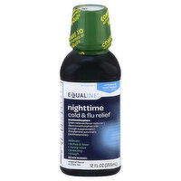 Equaline Cold & Flu Relief, Nighttime, Original Flavor, 12 Ounce