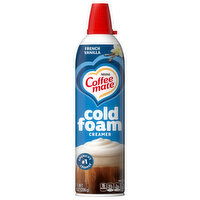 Coffee-Mate Creamer, French Vanilla, Cold Foam, 14 Ounce