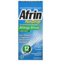 Afrin Allergy Sinus, No Drip, Pump Mist, 0.5 Fluid ounce