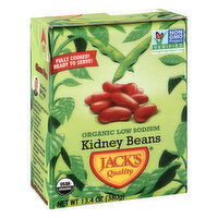 Jacks Quality Kidney Beans, Organic, Low Sodium, 13.4 Ounce
