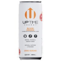 Uptime Zero Sugar Blood Orange Energy Drink, 12 Fluid ounce