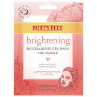 Burt's Bees Biocellulose Gel Mask, Brightening, 1 Each