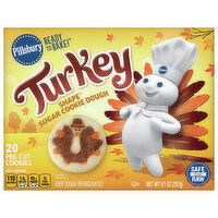 Pillsbury Shape Sugar Cookie Dough, Turkey, 9.1 Ounce