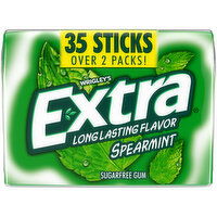 Extra EXTRA Gum Spearmint Sugar Free Chewing Gum Pack, 35 Ounce