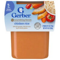 Gerber Chicken Rice, Nourishing Blends, Sitter 2nd Foods, 2 Each