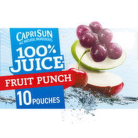 Capri Sun Fruit Punch Naturally Flavored Juice Blend, 10 Each