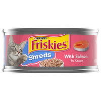 Friskies Shreds Wet Cat Food, Shreds With Salmon in Sauce, 5.5 Ounce