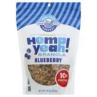 Manitoba Harvest Hemp Yeah! Granola, Organic, Blueberry, 10 Ounce