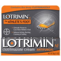 Lotrimin AF Antifungal, Clotrimazole Cream, for Athlete's Foot, 30 Gram