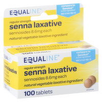 Equaline Senna Laxative, Regular Strength, Tablets, 100 Each